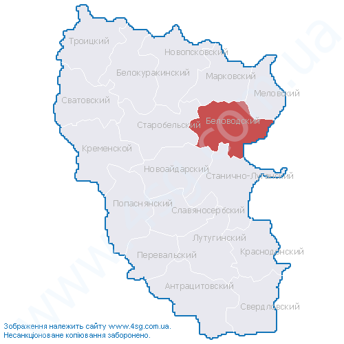 Беловодск луганская область карта