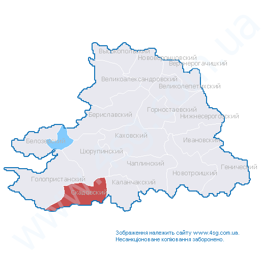 Карта скадовского района херсонской области